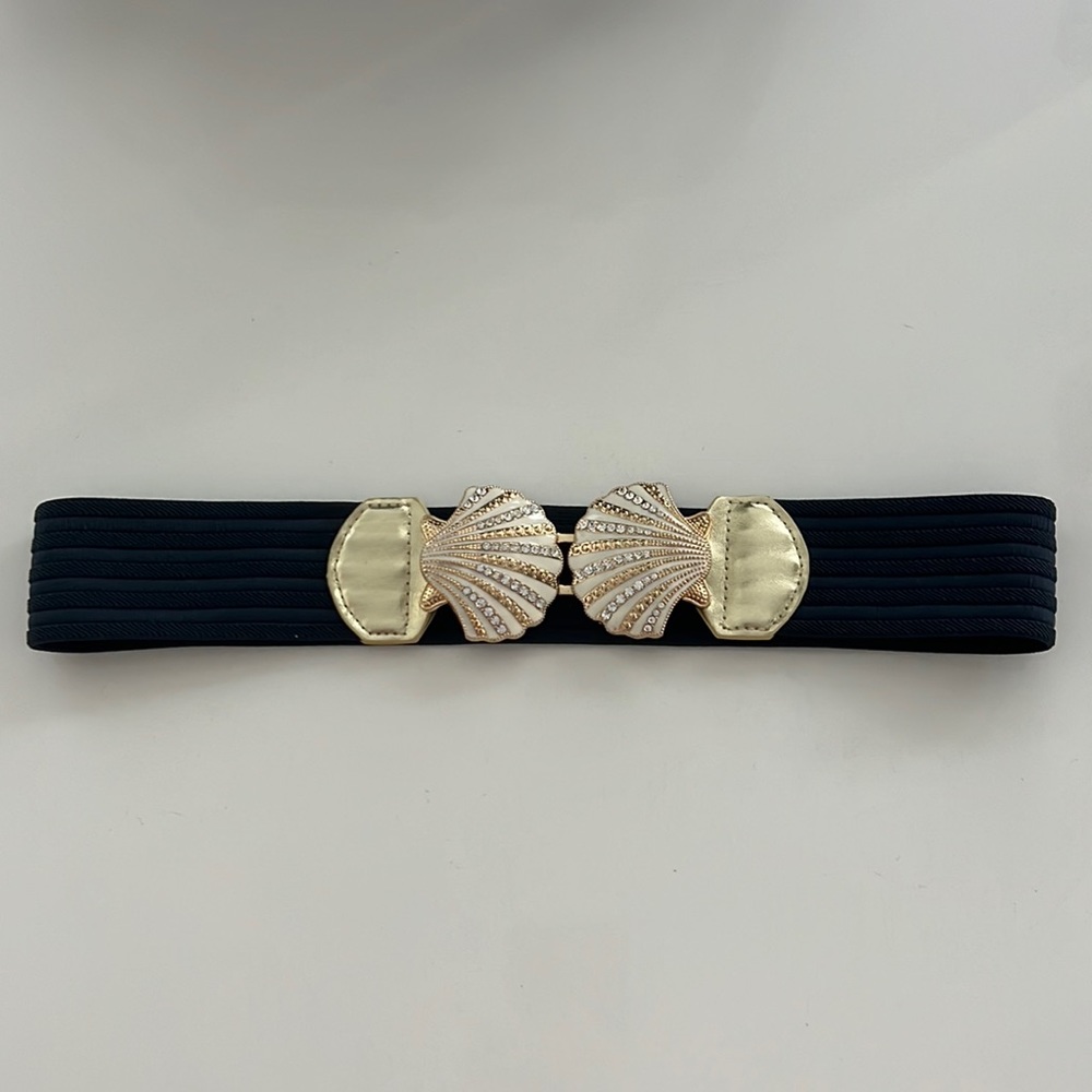 Lilly Pulitzer Navy Seashell Belt - XS/S - NEVER WORN